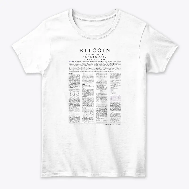 Bitcoin Whitepaper Tshirt